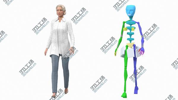 images/goods_img/20210312/Elderly Lady in Casual Clothes Rigged 3D/3.jpg